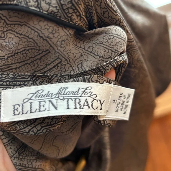 Vintage silk paisley blouse - Picture 6 of 7